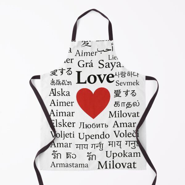 Item preview, Multilingual LOVE Typography with Red Heart Accent designed and sold by ying815bubble.