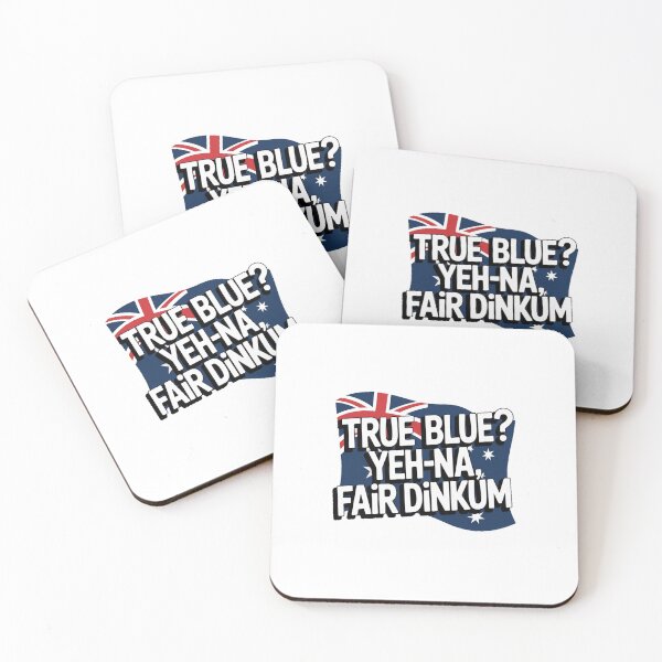 Item preview, True Blue Yeh-Na Fair Dinkum Aussie Flag Design designed and sold by stickercuffs.