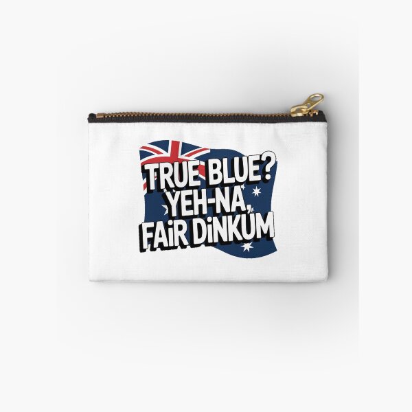 Item preview, True Blue Yeh-Na Fair Dinkum Aussie Flag Design designed and sold by stickercuffs.