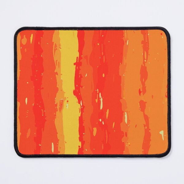 Item preview, Bold Painterly Stripes in Warm Coral and Golden Yellow designed and sold by Fezzyboo.