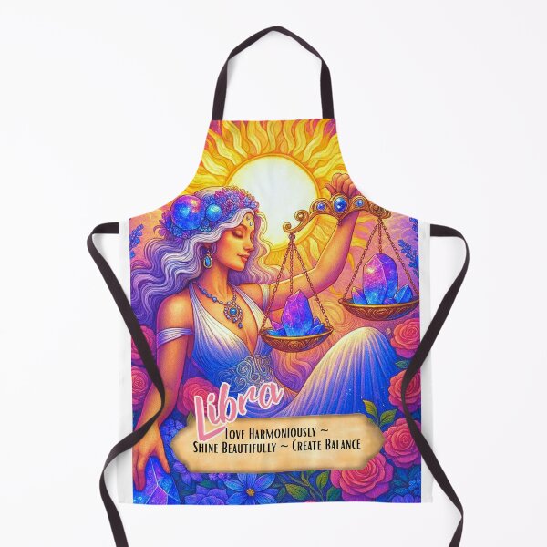 Item preview, Libra Zodiac Goddess – Crystal Scales Astrology Art designed and sold by Kjahli.
