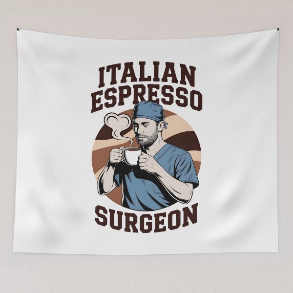 Item preview, Italian Espresso Surgeon T-Shirt | Vintage Café-Style Medical Humor Apparel, Coffee-Themed Surgeon Gift, Heart Steam Medical Art designed and sold by ClinicalHubs.