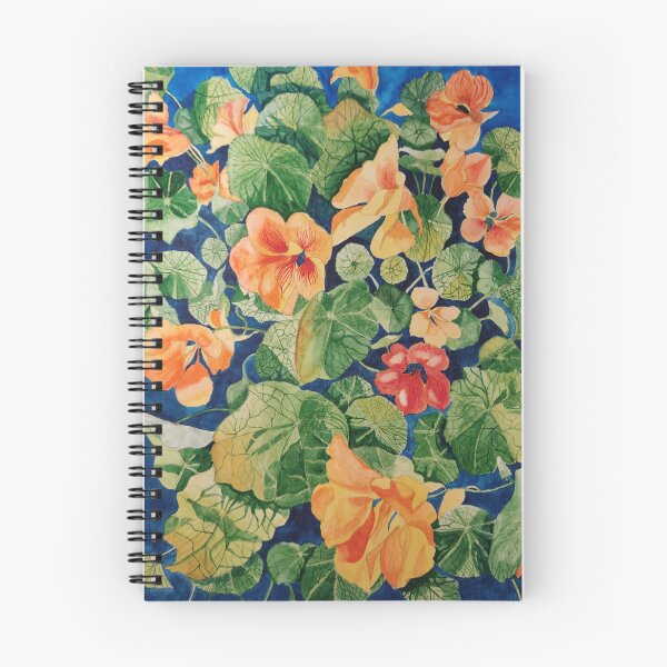 Item preview, Nasturtiums watercolour painting  designed and sold by esvb.