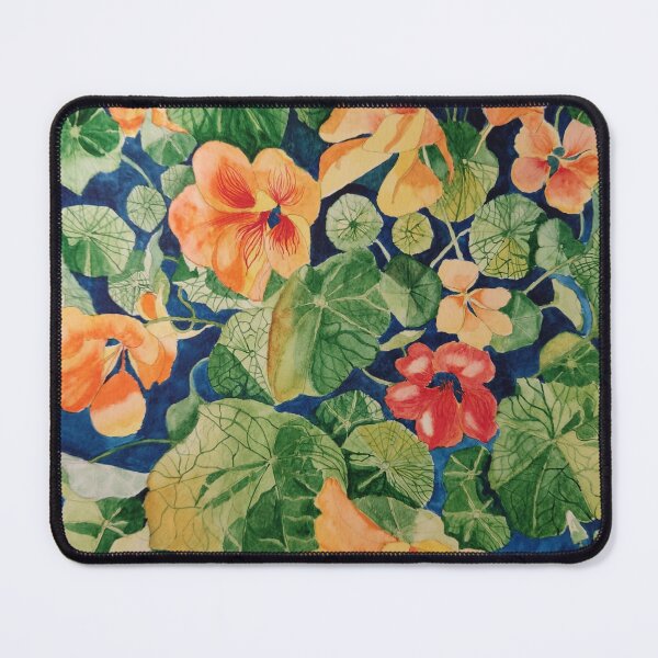 Item preview, Nasturtiums watercolour painting  designed and sold by esvb.