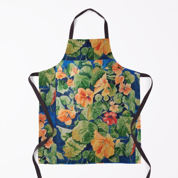 Item preview, Nasturtiums watercolour painting  designed and sold by esvb.