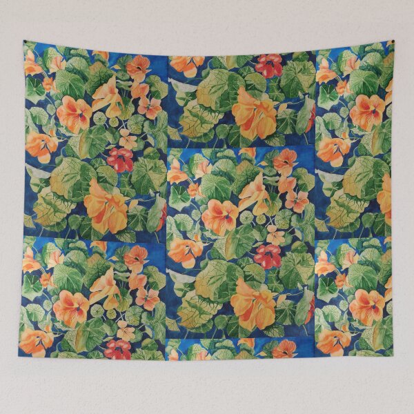 Item preview, Nasturtiums watercolour painting  designed and sold by esvb.
