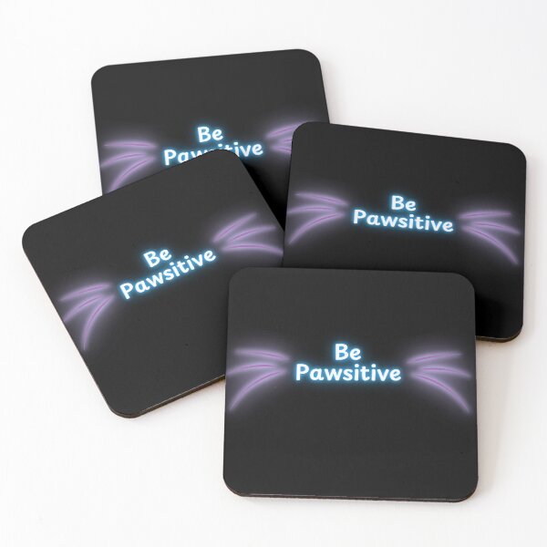 Item preview, Neon Be Pawsitive | Funny quote | Pet Lovers designed and sold by lycreative.