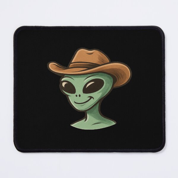 Item preview, Alien Wearing Cowboy Hat designed and sold by YourFavBuddy.
