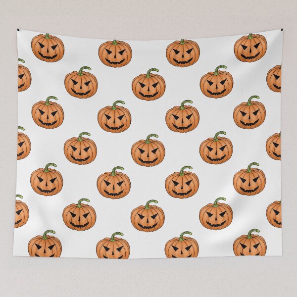 Item preview, Pattern of spooky pumpkins for Halloween designed and sold by Cherevan.