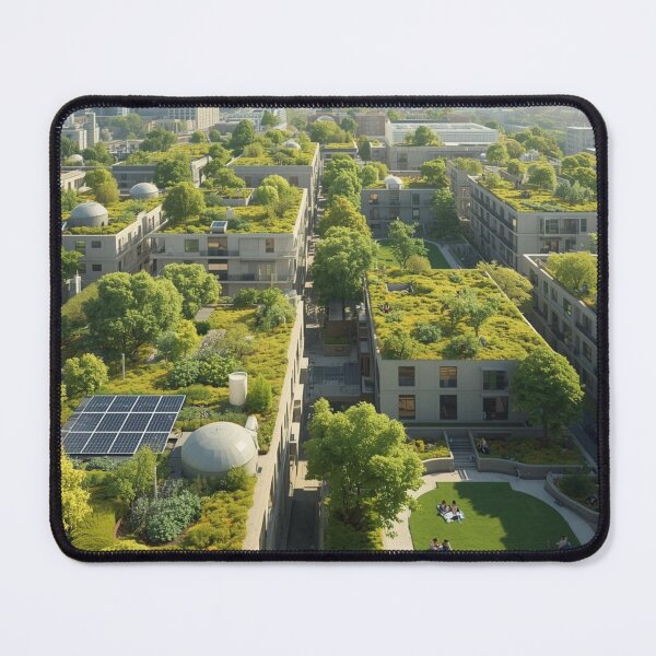 Item preview, Sustainable Green City with Rooftop Gardens, Solar Panels and Parks designed and sold by smitke.