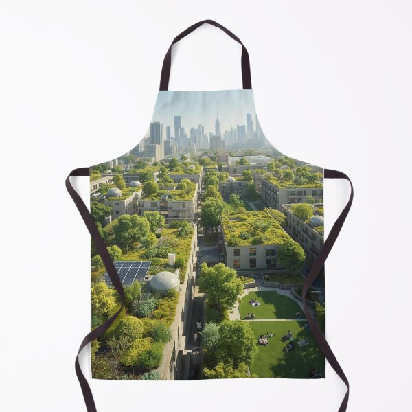 Item preview, Sustainable Green City with Rooftop Gardens, Solar Panels and Parks designed and sold by smitke.
