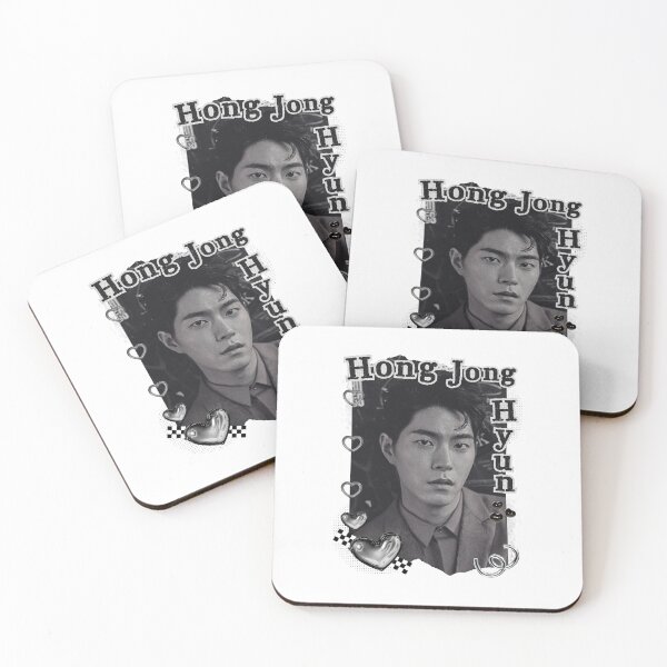 Item preview, Hong Jong-hyun Korean Actor Black and White Collage Digital Art Portrait designed and sold by AJUNICE STUDIO.