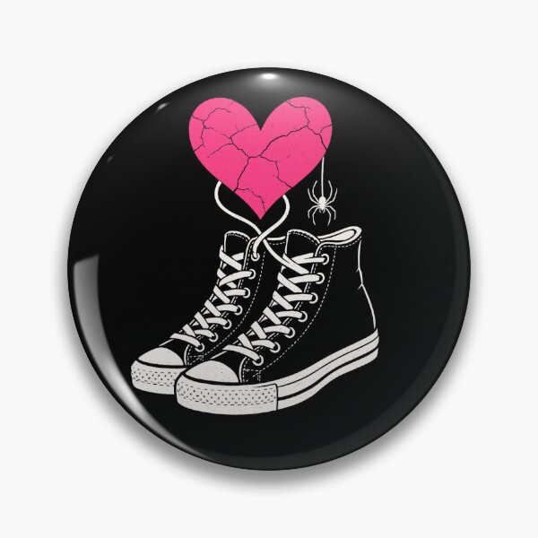 Item preview, Broken Heart Sneakers T-Shirt – Emo Punk Grunge Style designed and sold by ZYNORAworld.