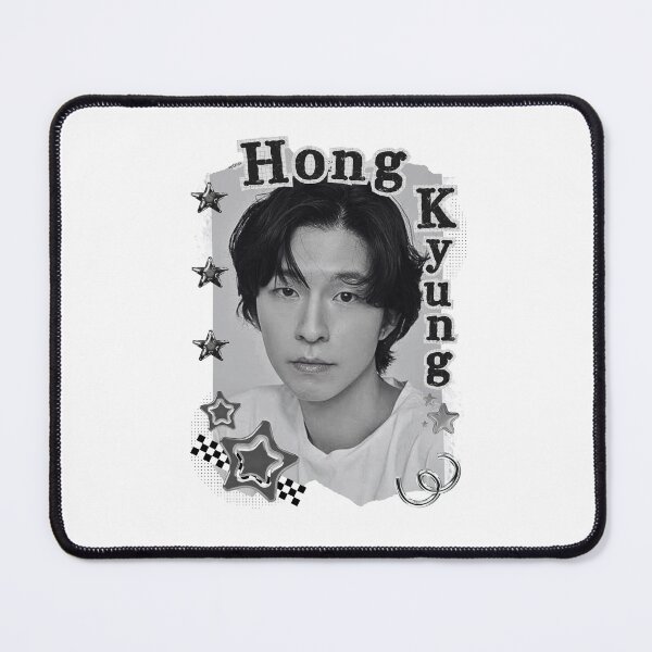 Item preview, Hong Kyung Korean Actor Black and White Collage Digital Art Portrait designed and sold by AJUNICE STUDIO.
