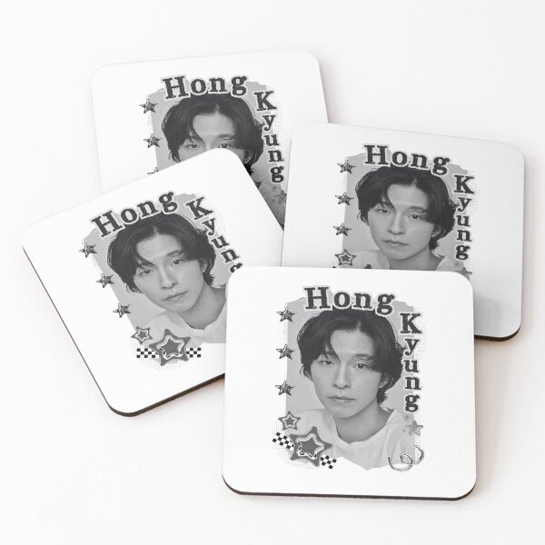 Item preview, Hong Kyung Korean Actor Black and White Collage Digital Art Portrait designed and sold by AJUNICE STUDIO.
