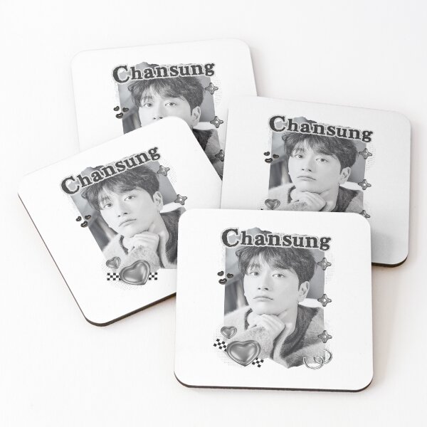 Item preview, Hwang Chansung 2PM Korean Actor Black and White Collage Digital Art Portrait designed and sold by AJUNICE STUDIO.
