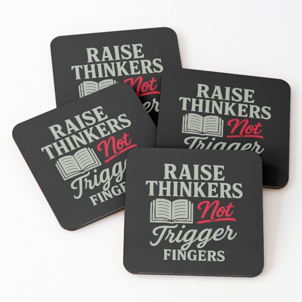 Item preview, Raise Thinkers Not Trigger Fingers: Education Over Violence Typography designed and sold by elynne9.
