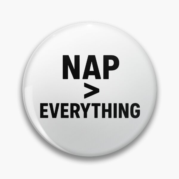 Item preview, Nap > Everything – Funny Sleep Lover Minimalist Sticker designed and sold by KawaiiOrbit.