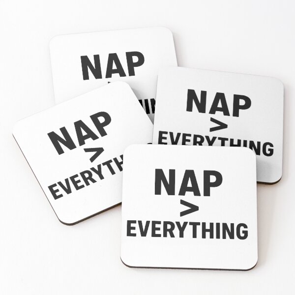 Item preview, Nap > Everything – Funny Sleep Lover Minimalist Sticker designed and sold by KawaiiOrbit.