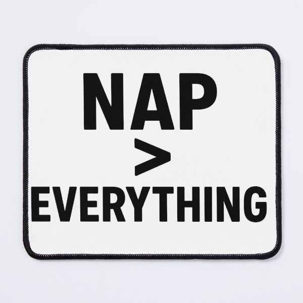 Item preview, Nap > Everything – Funny Sleep Lover Minimalist Sticker designed and sold by KawaiiOrbit.