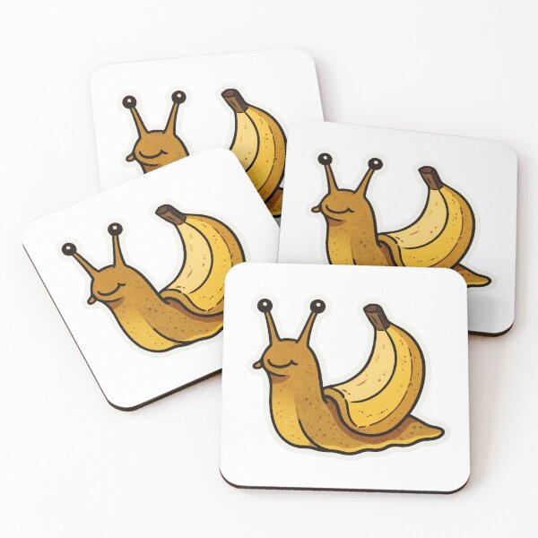 Item preview, Banana Slug – Cute Cartoon Sticker  designed and sold by teevoxx.