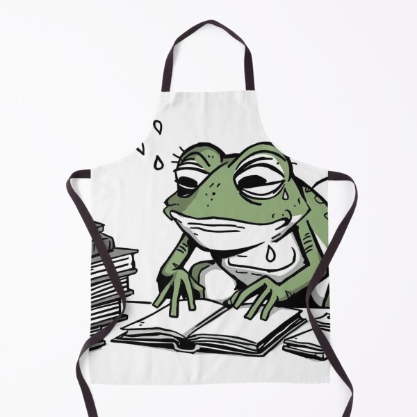 Item preview, Burned Out Frog at the Office designed and sold by Chill Doodles.