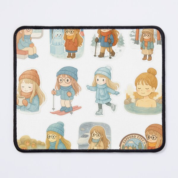 Item preview, Blonde Girl Travels to Japan - Winter designed and sold by YourSweetJourney.