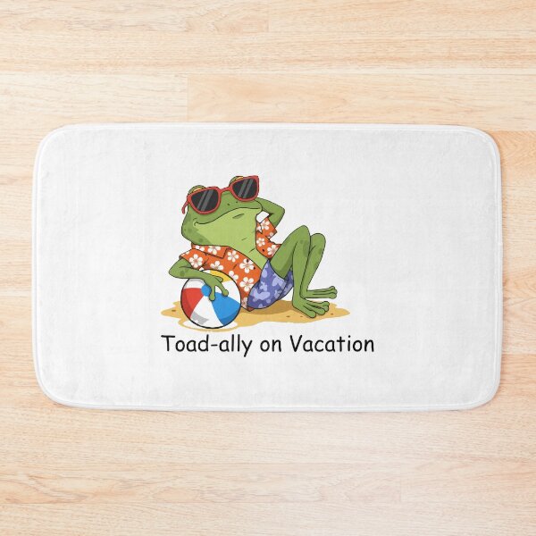 Item preview, Toad-ally on Vacation – Cool Frog at the Beach designed and sold by designsoftinaa.