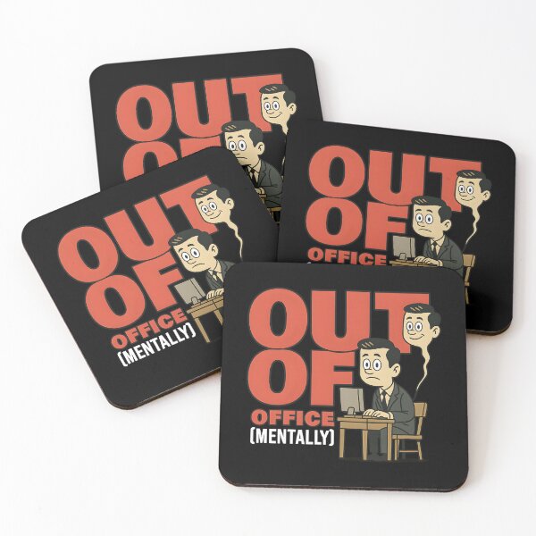 Item preview, Funny Retro Out of Office Mentally Shirt – Vintage Cartoon Work Humor Tee for Employees and Coworkers designed and sold by DrawHandArt.