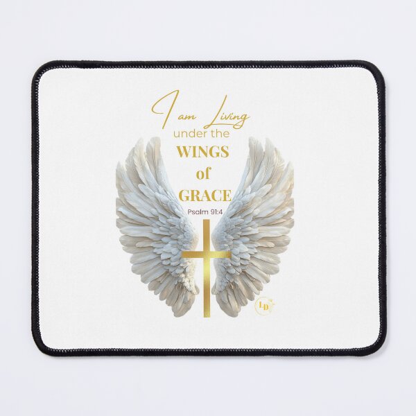 Item preview, I am Living Under the Wings of Grace T-Shirt – Inspirational Christian Tee | Faith-Based Graphic Tee Shirt designed and sold by LILURA07 - Designs By Lily .