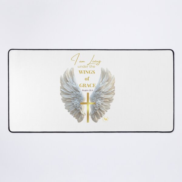 Item preview, I am Living Under the Wings of Grace T-Shirt – Inspirational Christian Tee | Faith-Based Graphic Tee Shirt designed and sold by LILURA07 - Designs By Lily .