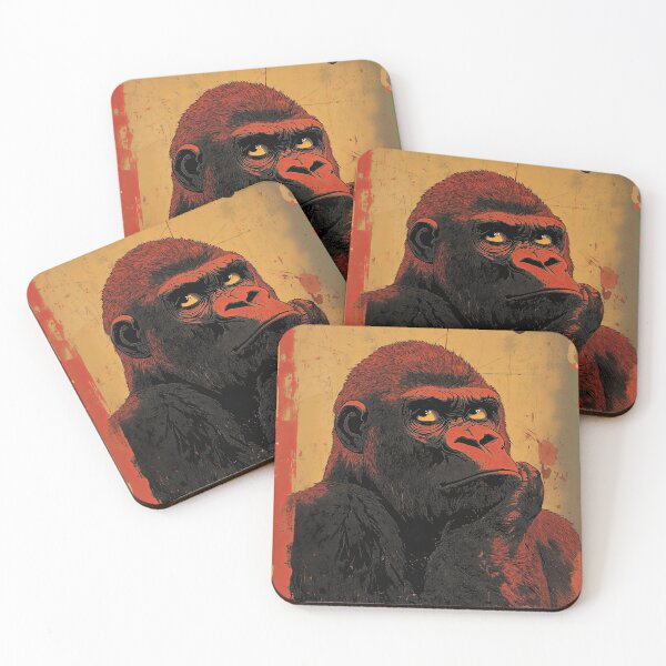 Item preview, Bored Gorilla -  Pop Art Illustration designed and sold by noolook.