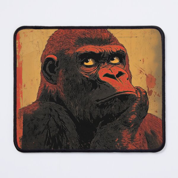 Item preview, Bored Gorilla - Pop Art Illustration designed and sold by noolook.