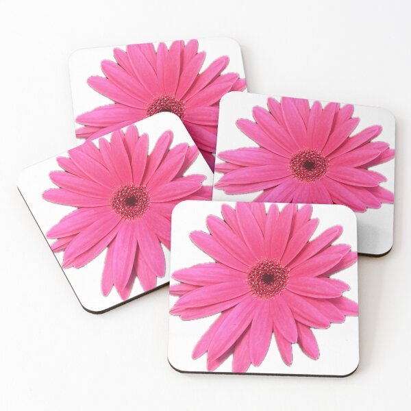 Artikelvorschau, Leuchtend rosa Gänseblümchen Sticker entworfen und verkauft von lifeofkya.