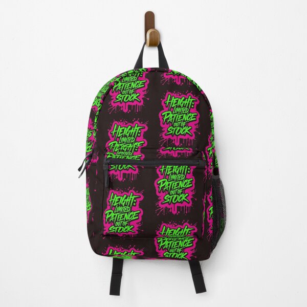 Item preview, Height Limited Patience Out of Stock Funny Quote | Bold Neon Graffiti Design designed and sold by WHDProduction45.