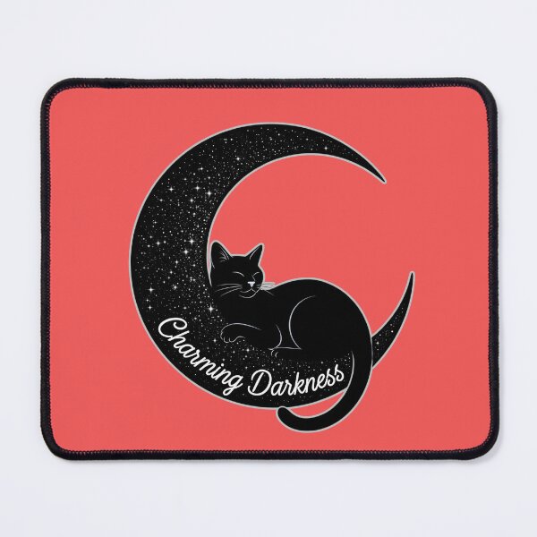 Item preview, Black Cat on the Crescent Moon: Charm of Darkness - Halloween Illustration designed and sold by Karina Creative Studio.