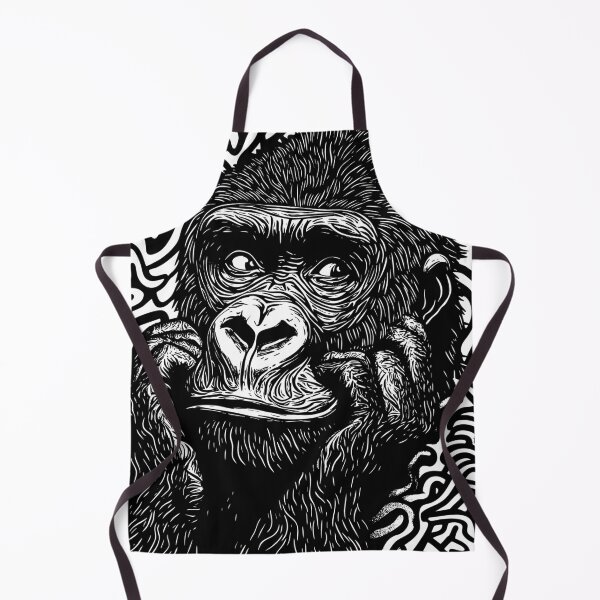 Item preview, Abstract Gorilla Portrait – Expressive Pop Art Illustration designed and sold by noolook.