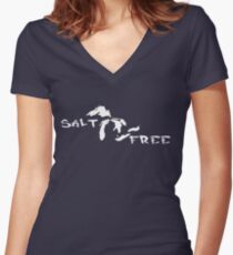 Great Lakes Salt Free Women's Fitted V-Neck T-Shirt