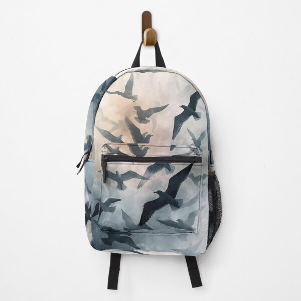 Item preview, Watercolor Silhouettes of Flying Seagulls designed and sold by Ciervo Primavera.