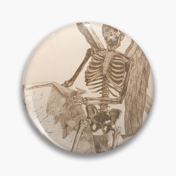 Item preview, Dark Academia Gothic Skeleton Illustration by Jacques Gamelin (1779) designed and sold by PureVintageLove.