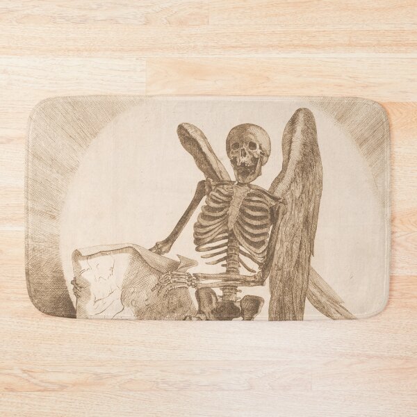 Item preview, Dark Academia Gothic Skeleton Illustration by Jacques Gamelin (1779) designed and sold by PureVintageLove.