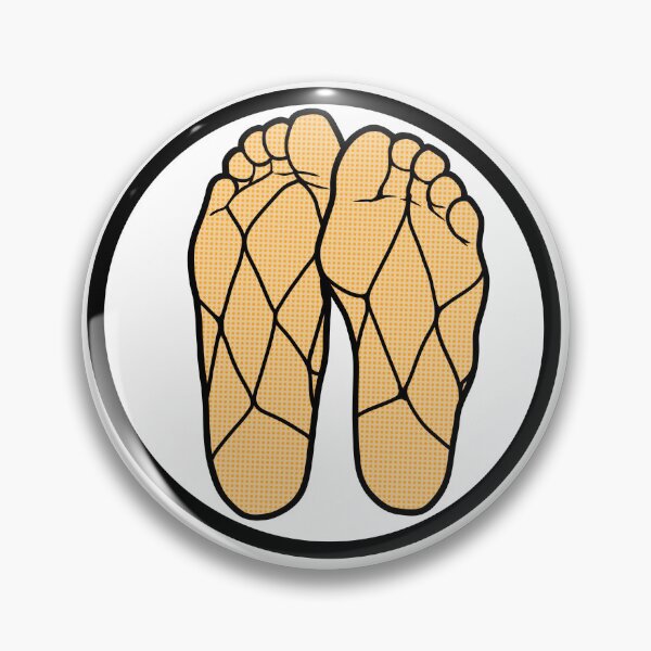 Item preview, Fishnet Soles Badge designed and sold by SolefulStickers.