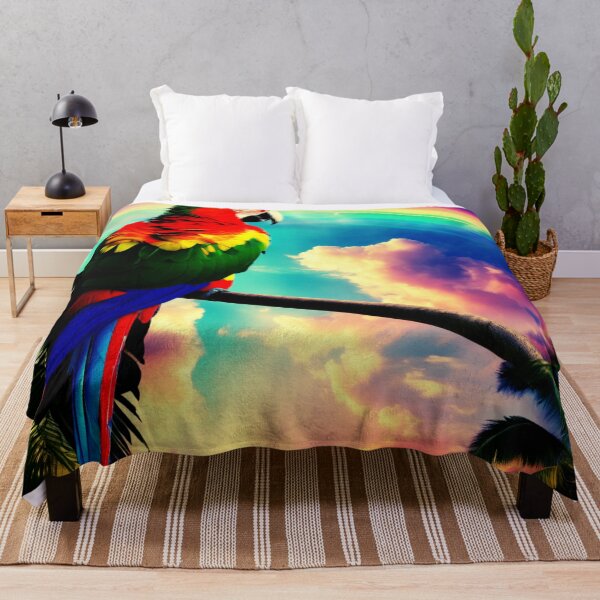 Item preview, Colorful Parrot in the Clouds designed and sold by Zofia Sosnecka.