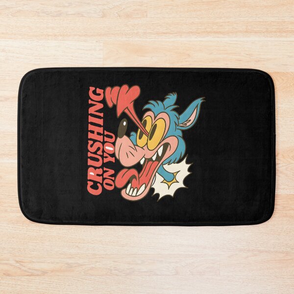 Item preview,  Funny Cartoon Wolf Crushing On You Retro Vintage Love Humor Graphic Tee designed and sold by DrawHandArt.
