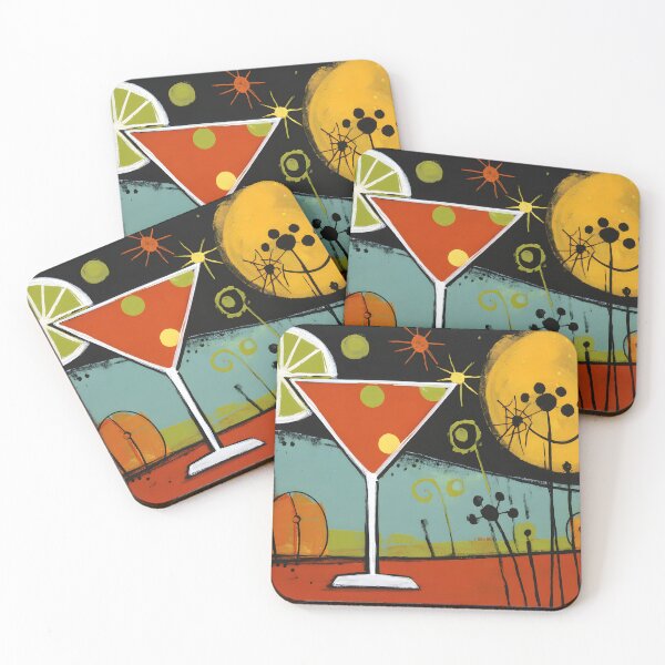 Item preview, Sip Into Halloween Night with a Lime-Garnished Cocktail Pumpkins and Twinkling Stars designed and sold by OlfactoART Studio.