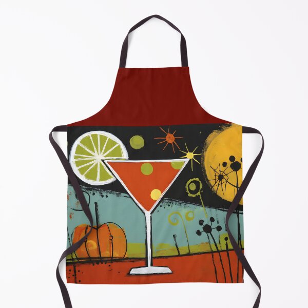 Item preview, Sip Into Halloween Night with a Lime-Garnished Cocktail Pumpkins and Twinkling Stars designed and sold by OlfactoART Studio.