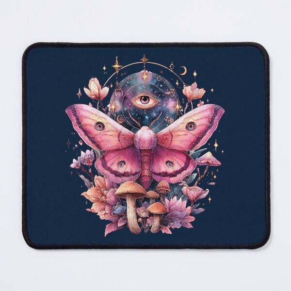 Item preview, Celestial and mystical pink moth designed and sold by FatBirdie.