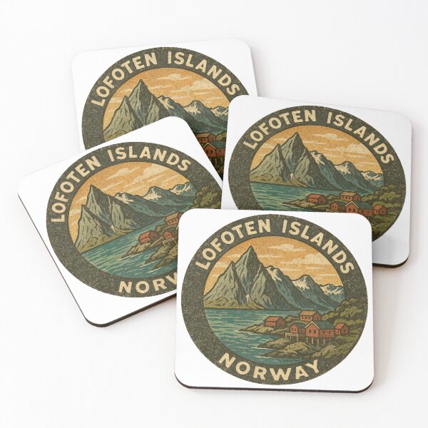 Aperçu de l'œuvre Îles Lofoten Norvège - vintage créée et vendue par LoveLabDesign.