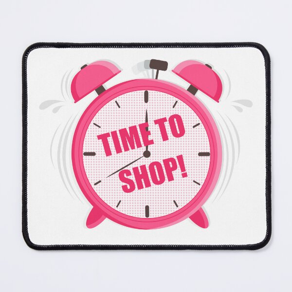 Item preview, Time to Shop Alarm Clock designed and sold by PolinaMirralisa.