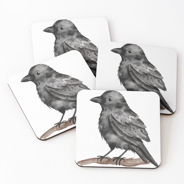 Item preview, Crow with Mystical Symbols designed and sold by vallenrus.